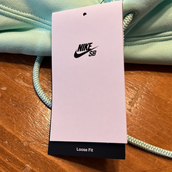 Men’s Nike SB Trademark Origins Graphic Skate Pullover Hoodie Mint DR1038-379 L - Picture 7 of 9